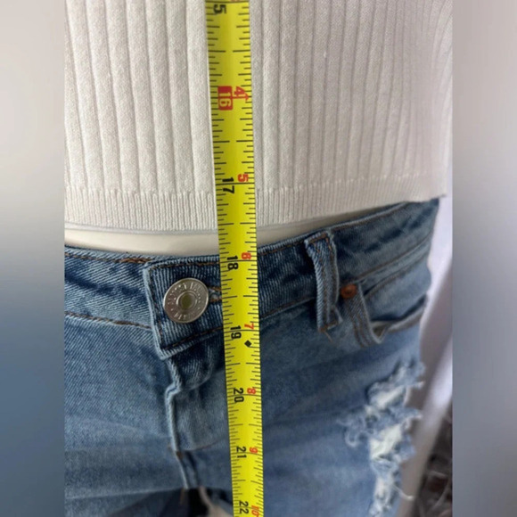 Ribbed Knit Cardigan Button Down Long Sleeve‎ Basic White Casual Top - Picture 3 of 4